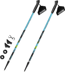 Kijki Nordic Walking Spokey Meadow niebiesko-czarno-zielone 929462