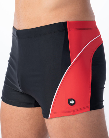 Kąpielówki męskie Aquawave Helder czarno-czerwone rozmiar XXL