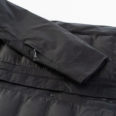 Męska kurtka puchowa z kapturem ocieplana narciarska pikowana Hi-tec Helten rozmiar XXL