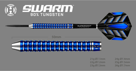 Rzutki Harrows Swarm 90% Steeltip