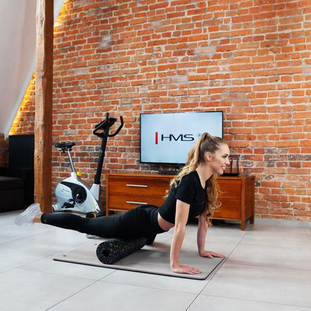 Mata do ćwiczeń fitness yoga klubowa z otworami HMS Premium MFK02 120x60x2 cm