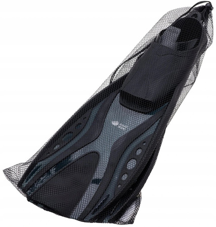 Płetwy kaloszowe do nurkowania i snorkelingu Aquawave Raya czarne rozmiar 40-41