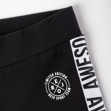 Dziecięce legginsy Bejo AIDI III JRG czarne rozmiar 140
