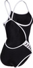 Damski strój kąpielowy Arena WOMEN'S ARENA ICONS SUPER FLY BACK SOLID black-white rozmiar 30