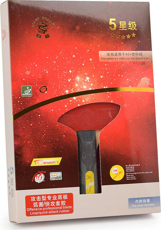 Rakietka do tenisa stołowego ping-ponga Giant Dragon 5***** N8051 pokrowiec