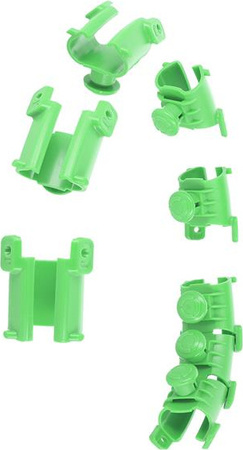 Zestaw hula hop z wypustkami i obciążnikiem HMS hhw01 zielone pas wyszczuplający br163 czerwony