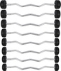 Sztanga gryf stały łamany gumowany HMS 50 kg długość 116 cm