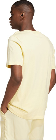 Koszulka męska adidas Essentials Single Jersey Embroidered Small Logo żółta IX0121