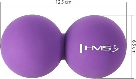 Piłka do masażu HMS blc02 violet lacrosse podwójna