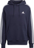 Bluza męska adidas Essentials French Terry 3-Stripes Hoodie granatowa IC0436