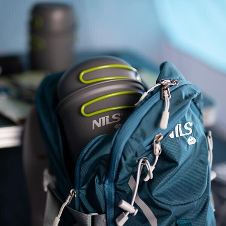 Zestaw menażki turystyczna 2 patelnie 2 garnki Nils camp rozmiar XL