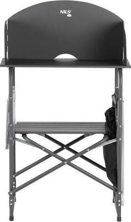 Szafka turystyczna kempingowa z osłoną Nils Camp NC3041 składana czarna 140x110x48cm