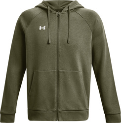 Bluza męska Under Armour Rival Fleece FZ Hoodie khaki 1379767 390