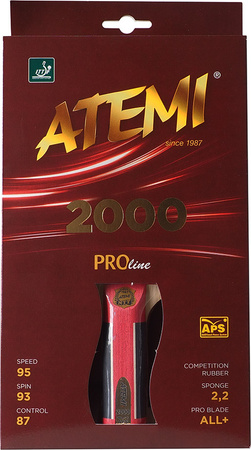 Rakietka do tenisa stołowego ping ponga New Atemi 2000 Pro concave