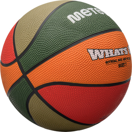 Piłka do koszykówki koszykowa Meteor What's Up zielono-pomarańczowa 16800