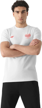 Koszulka męska 4F biała R4L21 TSM950 10S