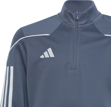 Bluza dla dzieci adidas Tiro 23 League Training Top szaro-biała HS3491