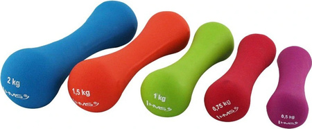 Ciężarek żeliwny pokryty neoprenem HMS 17025 0,75 kg