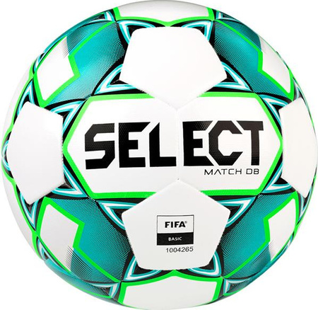 Piłka nożna Select Match DB FIFA 5 biało-zielona