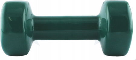 Ciężarek żeliwny hantla do ćwiczeń fitness pokryty winylem HMS 17023 4 kg