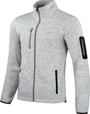 Bluza rozpinana ze stójką męska Bjorn Pilatus szara HE93465