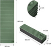 Karimata mata turystyczna składana Nils camp NC1768 zielona 188x60x2cm