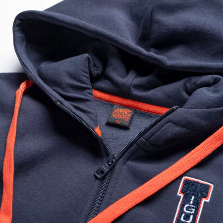 Dziecięca bluza bawełniana rozpinana z kapturem Iguana Laki Tb rozmiar 164