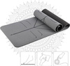 Mata do ćwiczeń jogi yogi fitness TPE HMS YM10 szara 182x61x0.8 cm