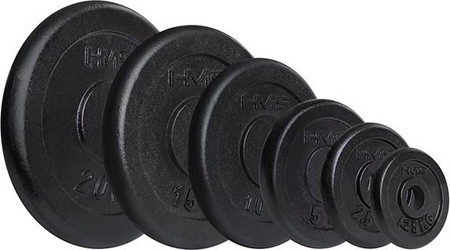 Talerz bumper obciążenie na gryf 31 mm czarny HMS TCZ20 20 kg