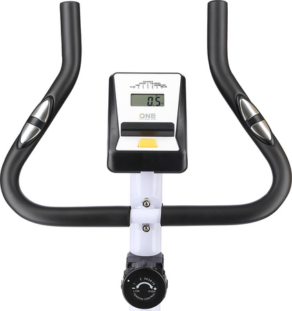 Rower treningowy stacjonarny magnetyczny One Fitness RM8740 biały