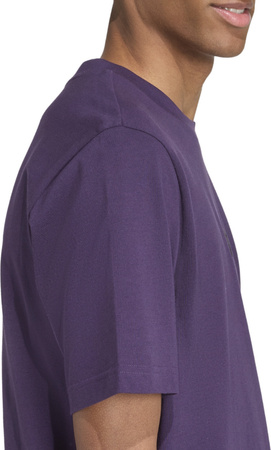 Koszulka męska adidas Essentials Small Logo Single Jersey fioletowa JW6232
