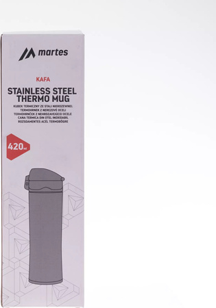 Kubek terminczny turystyczny Martes Kafa czarny 420 ml