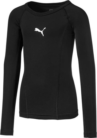 Koszulka dla dzieci Puma Liga Baselayer Tee LS czarna 655921 03