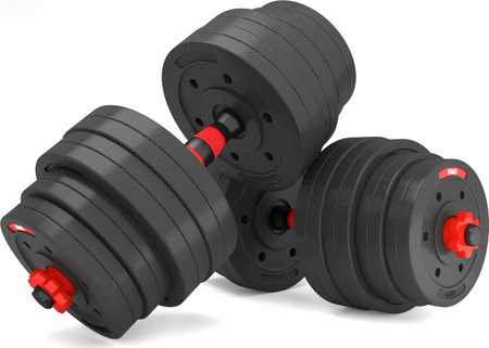 Sztanga gryf z obciążeniem sztangielki / hantle kompozyt HMS SGP40 40 kg