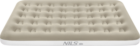 Materac welurowy dwuosobowy kempingowy Nils Camp NC2802 beżowy 191x137x22 cm