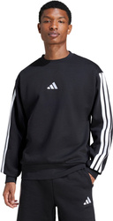 Bluza męska adidas Essentials 3-Stripes Fleece czarna JE6304