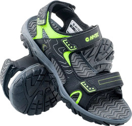 Sandały dziecięce turystyczne trekkingowe Hi-Tec Menar T szaro-zielone rozmiar 38