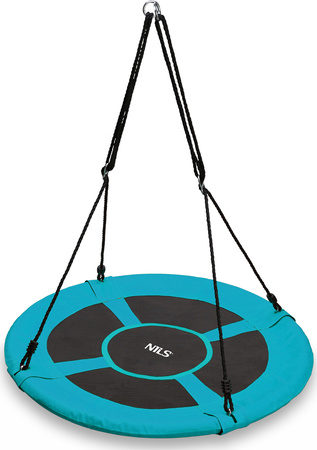 Bocianie gniazdo huśtawka Nils Camp NB5031 turkusowa średnica 100cm