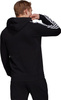 Bluza męska adidas Essentials Fleece 3-Stripes Hoodie czarna GK9072