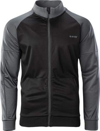 Męska bluza Hi-tec Delian czarno-szara rozmiar XXL