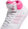 Buty dziecięce adidas Hoops Mid biało-różowe IF2722