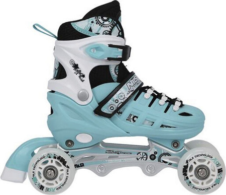 Łyżworolki, wrotki, łyżwy hokejowe, wrotko-rolki 4w1 Nils Extreme NH10905 rozmiar 39-42