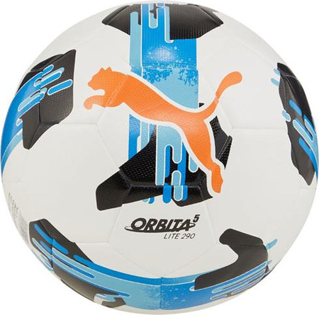 Piłka nożna Puma Orbita 5 Fusion Lite 290g biało-niebieska 84333 01