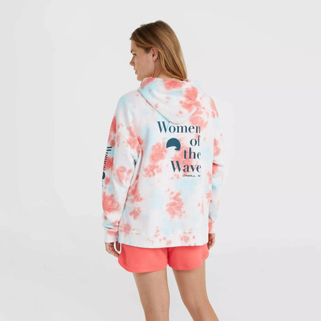 Damska bluza O'neill WOW HOODIE pink ice cube tie dye rozmiar M
