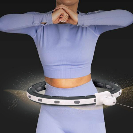 Zestaw hula hop magnetyczny pas wyszczuplający z licznikiem HMS