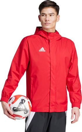 Kurtka męska adidas Entrada 22 All-Weather czerwona IK4009