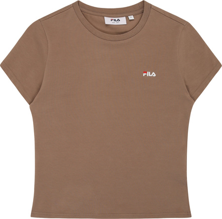 Koszulka damska Fila Trivero beżowa FAW1205 70008