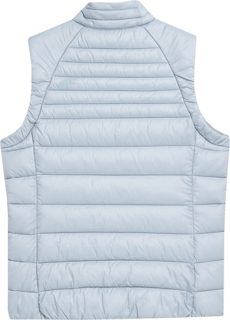 Kamizelka damska puchowa 4F F091 niebieska 4FSS23TDJAF091 34S