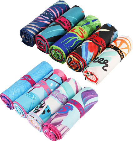 Ręcznik z mikrofibry Nils Camp NCR14 160X80 cm flamingi