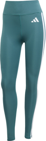 Legginsy damskie adidas Optime Essentials 3-Stripes 7/8 zielone JY2152